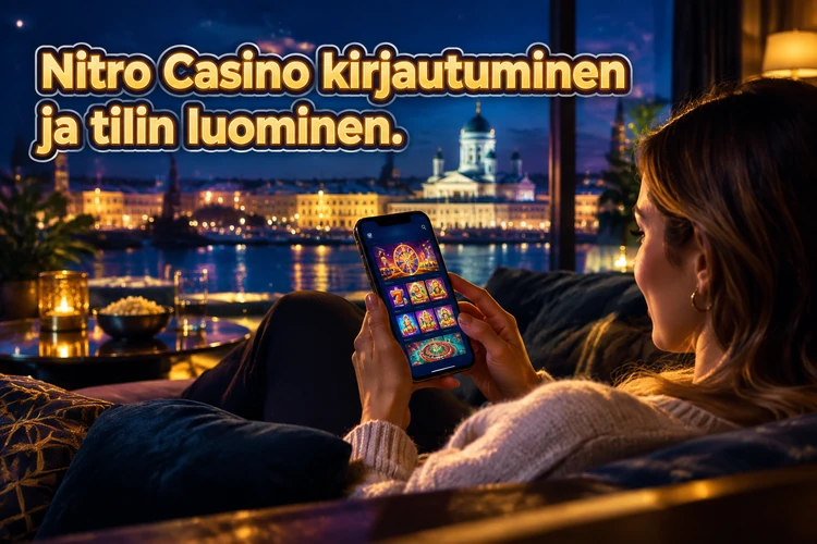 Nitro Casino kirjautuminen ja tilin luominen