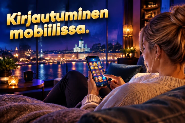 Kirjautuminen mobiilissa